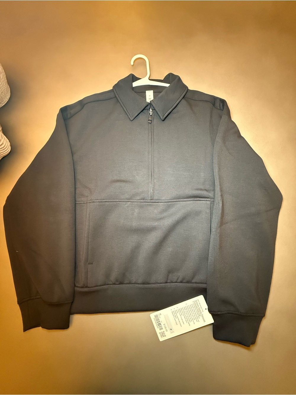 Lululemon women’s Smooth Spacer Relaxed Collared Half Zip Size Medium NWT